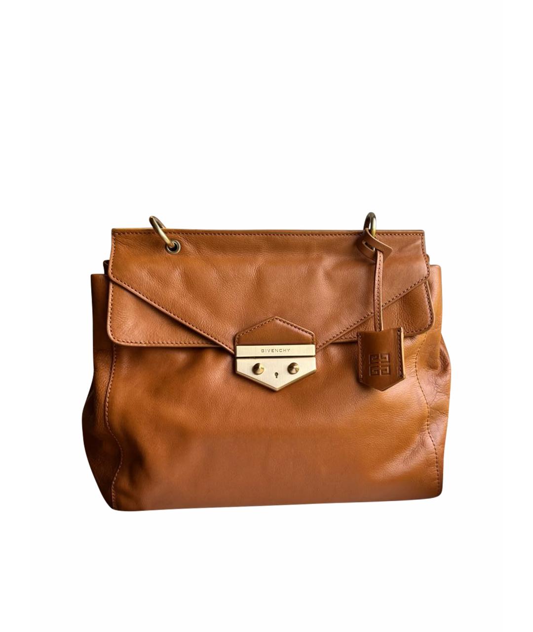 GIVENCHY Оранжевая кожаная сумка тоут, фото 1