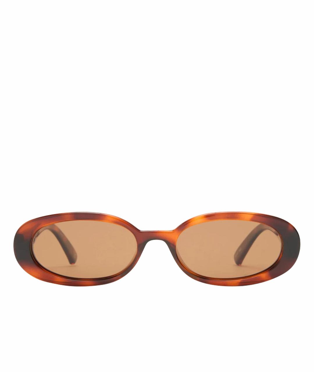 LE SPECS Коричневые пластиковые солнцезащитные очки, фото 1