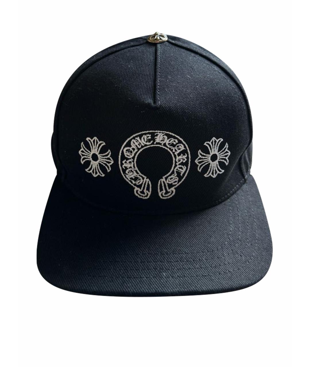 CHROME HEARTS Черная хлопковая кепка/бейсболка, фото 1