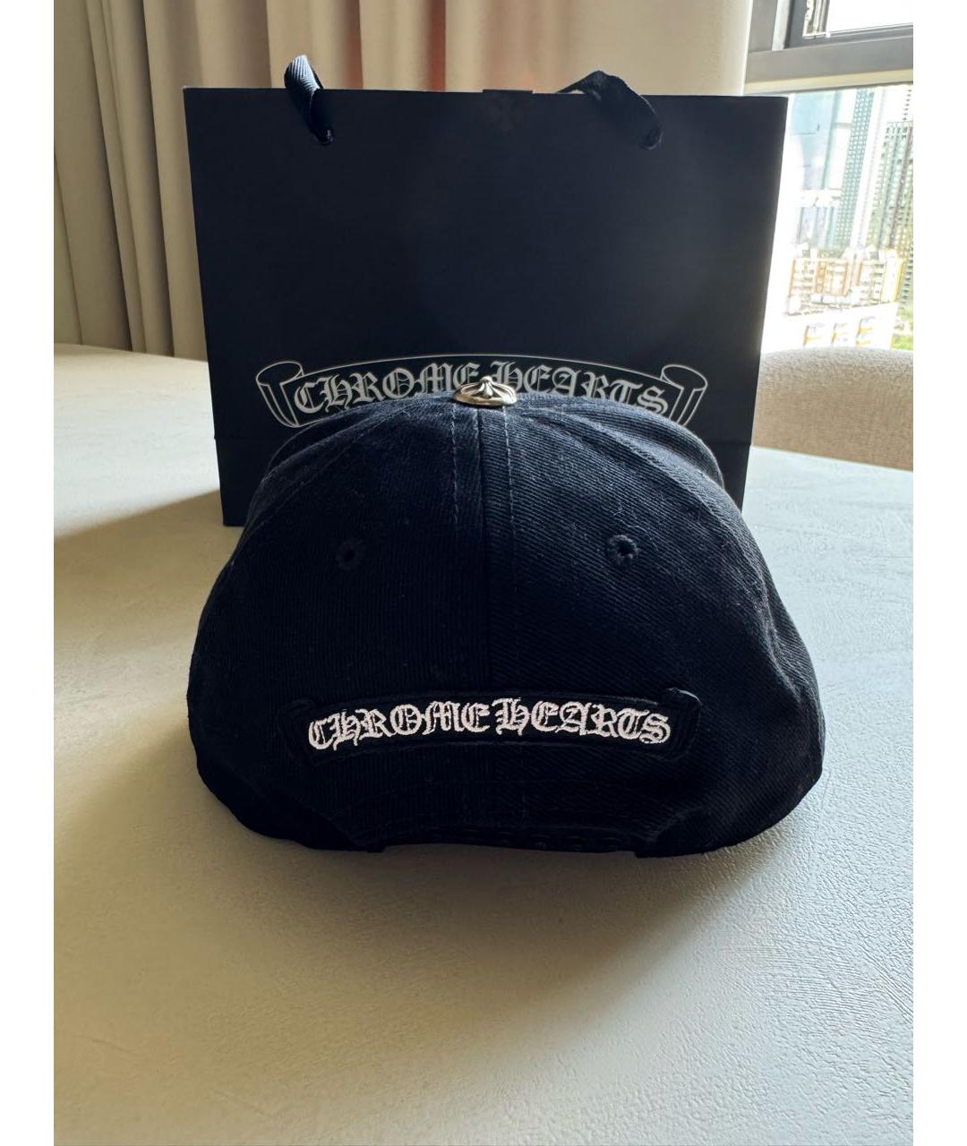 CHROME HEARTS Черная хлопковая кепка/бейсболка, фото 3