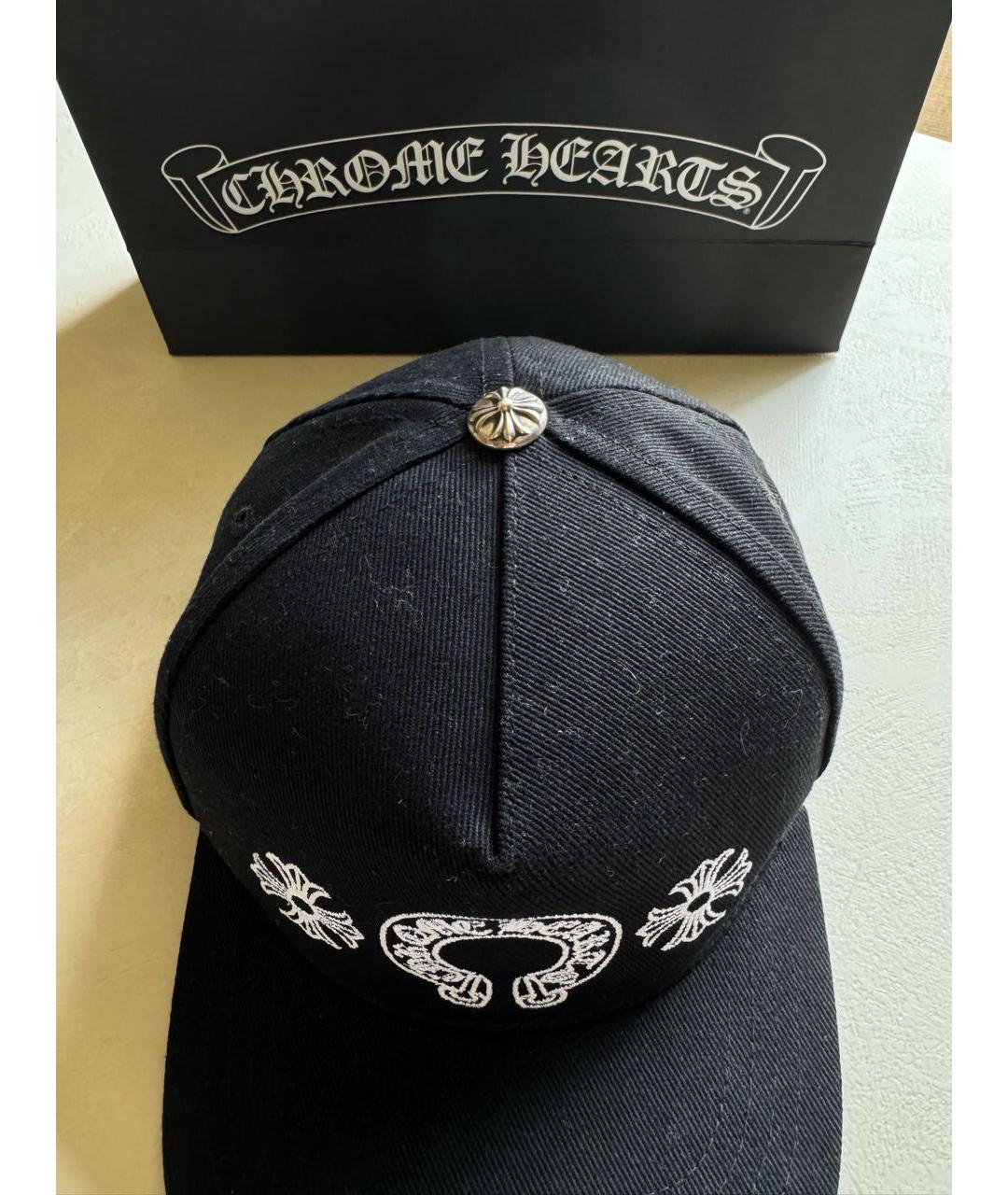 CHROME HEARTS Черная хлопковая кепка/бейсболка, фото 2