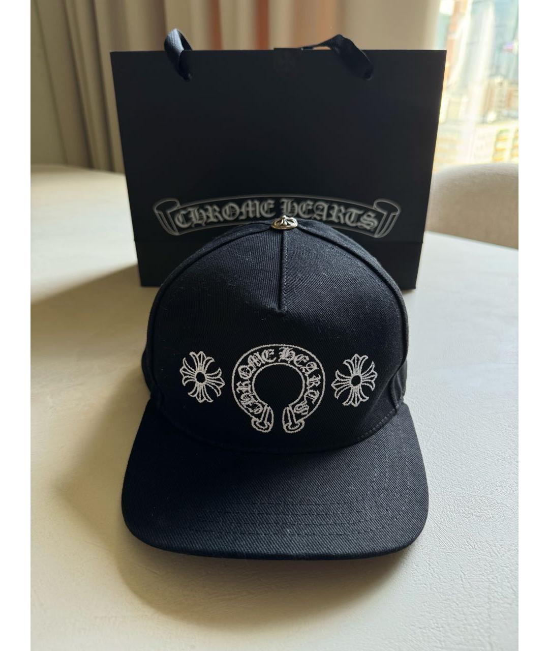 CHROME HEARTS Черная хлопковая кепка/бейсболка, фото 6