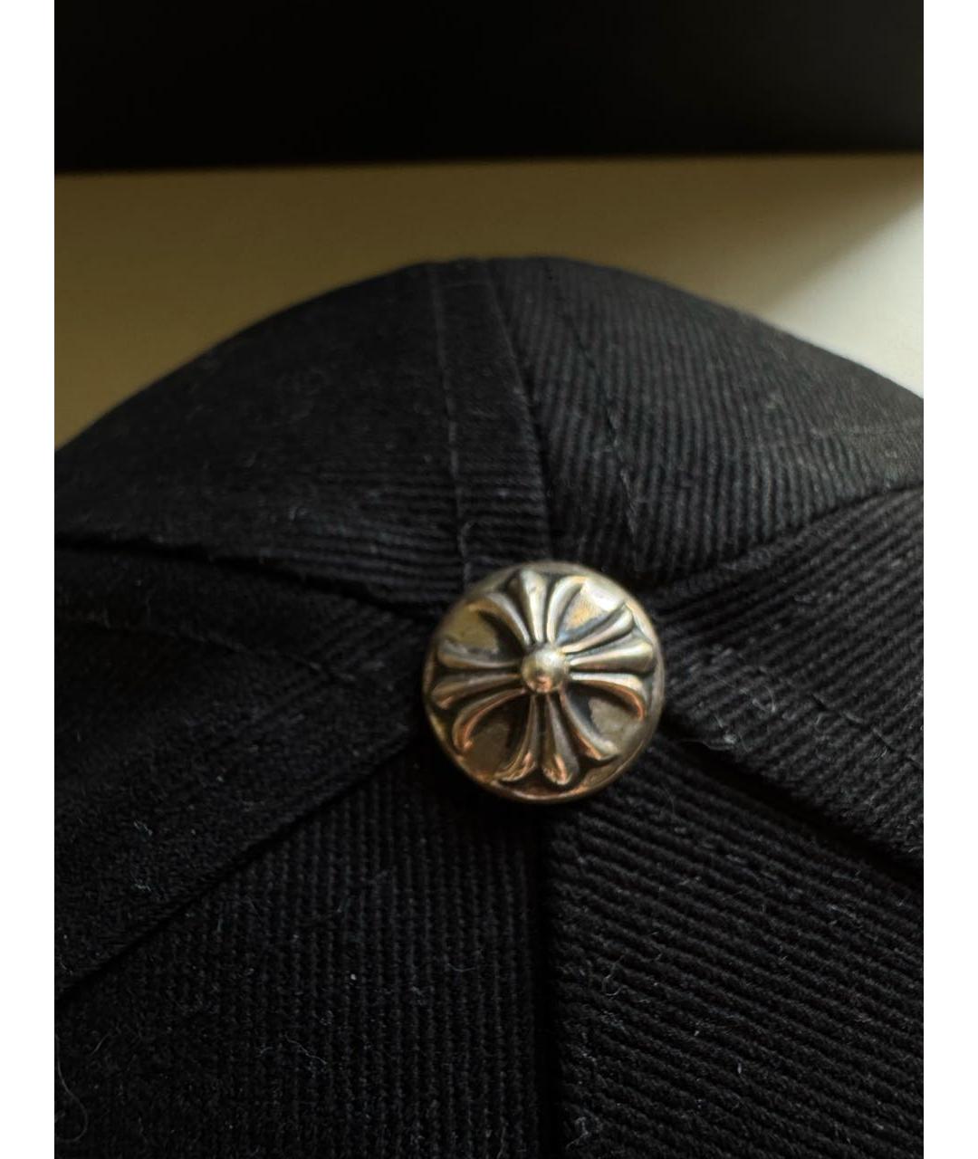 CHROME HEARTS Черная хлопковая кепка/бейсболка, фото 4