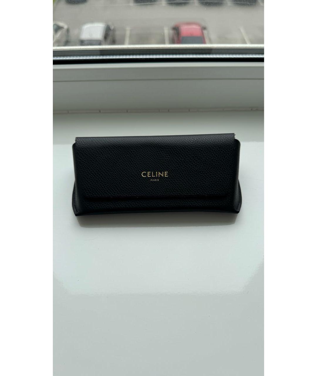 CELINE Черные пластиковые солнцезащитные очки, фото 4