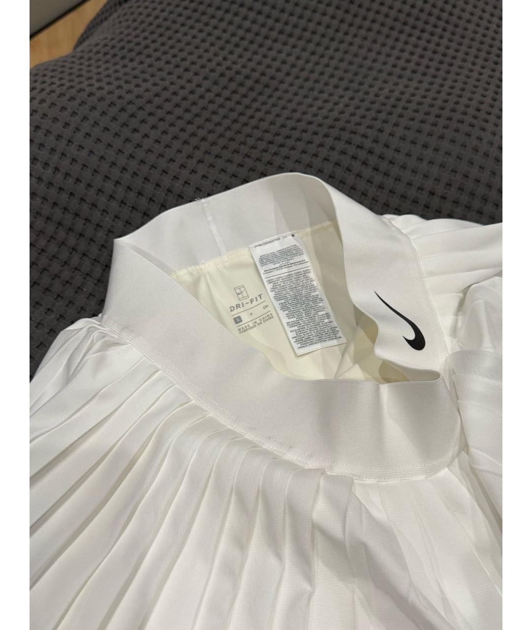 NIKE Белая полиэстеровая юбка-шорты, фото 2