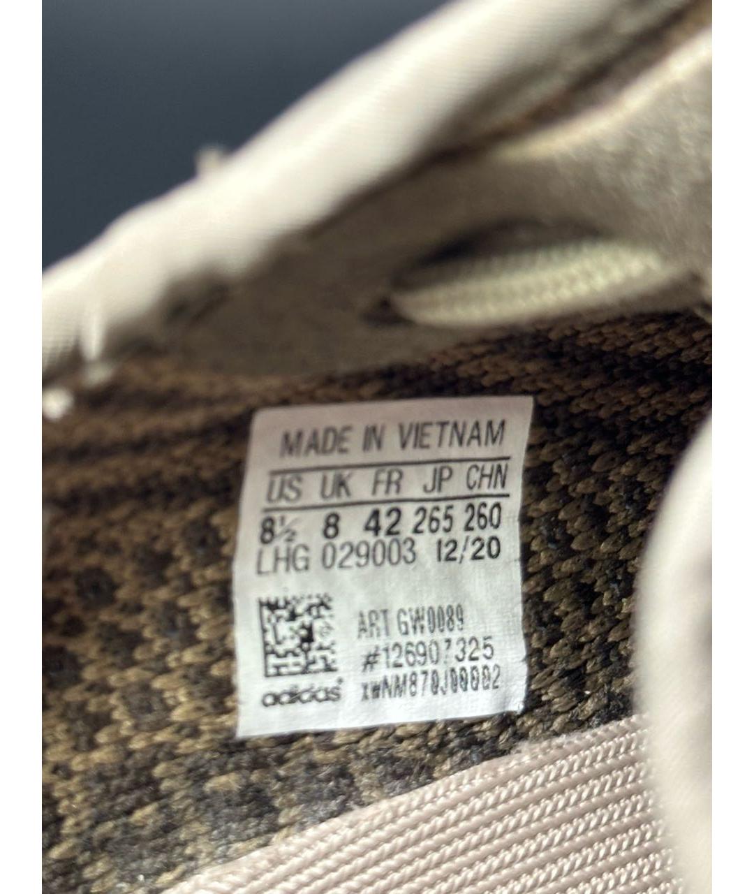 ADIDAS YEEZY Коричневые синтетические низкие кроссовки / кеды, фото 8