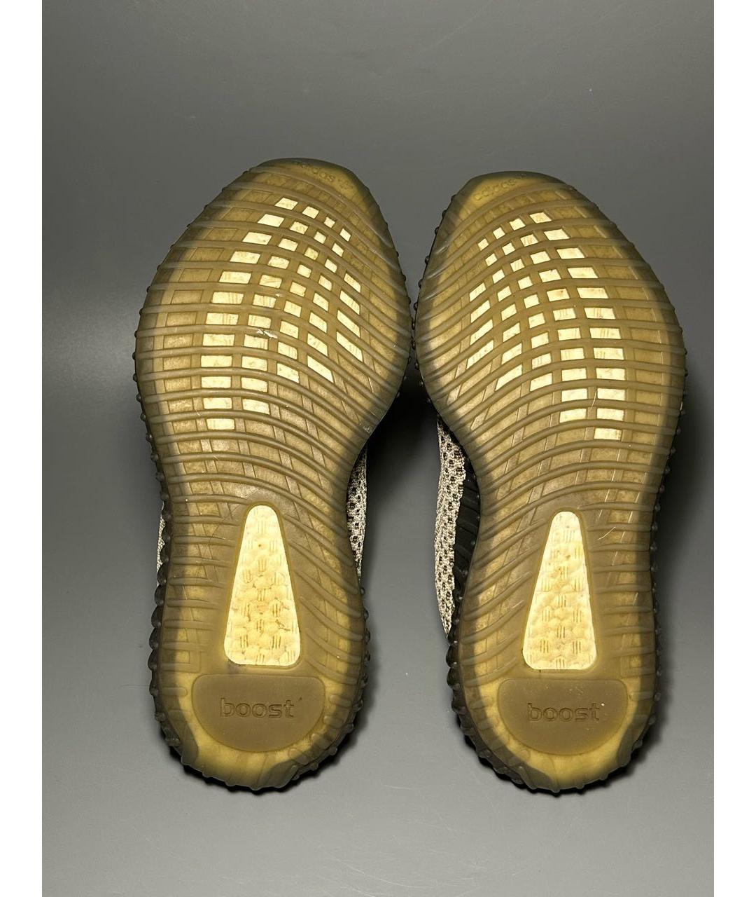 ADIDAS YEEZY Коричневые синтетические низкие кроссовки / кеды, фото 7