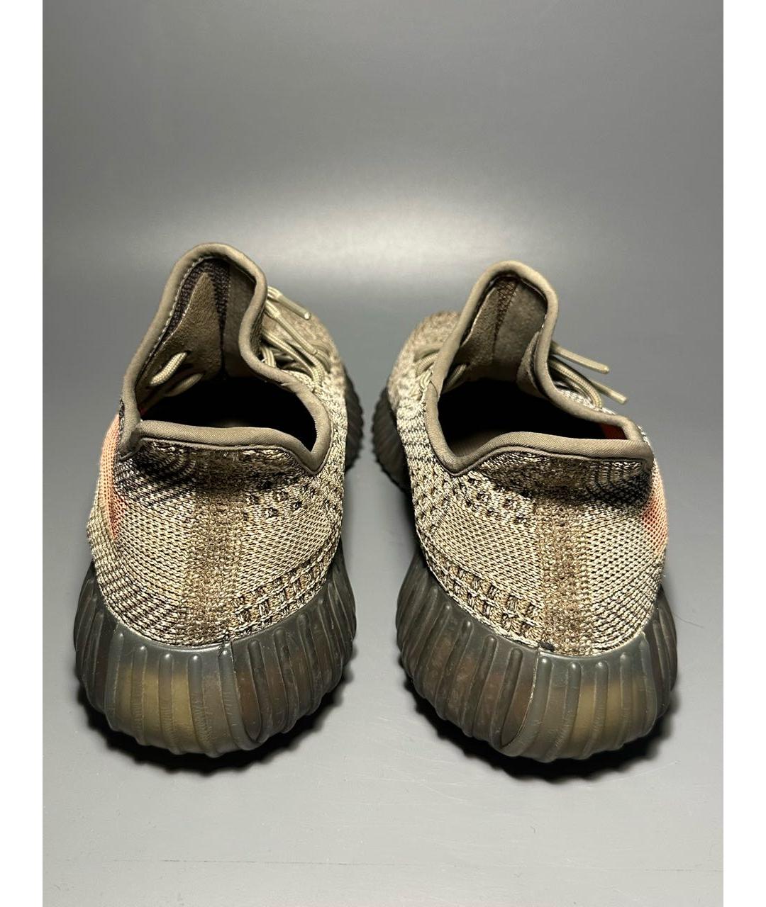 ADIDAS YEEZY Коричневые синтетические низкие кроссовки / кеды, фото 4