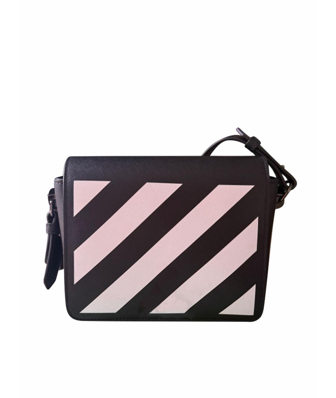 OFF-WHITE Черная сумка через плечо из искусственной кожи, фото 1