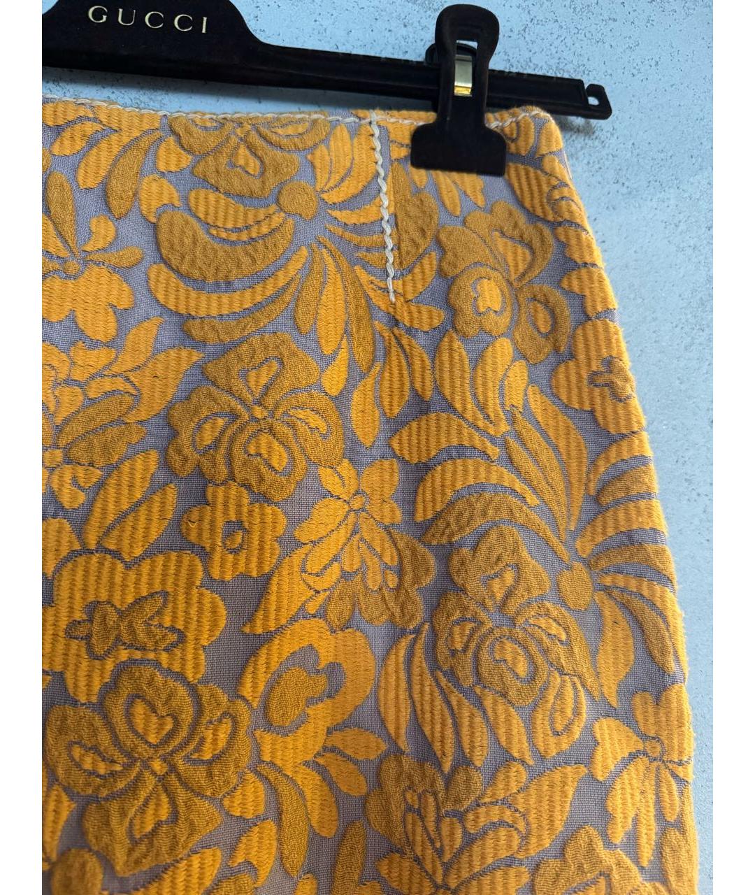 PRADA Мульти хлопковая юбка миди, фото 3