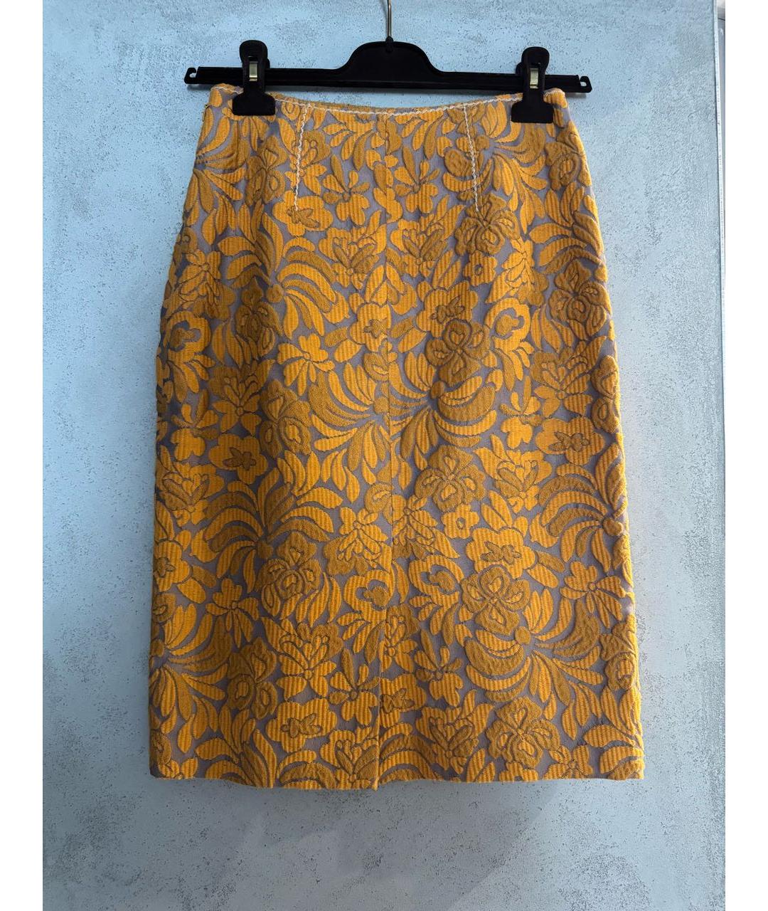 PRADA Мульти хлопковая юбка миди, фото 2