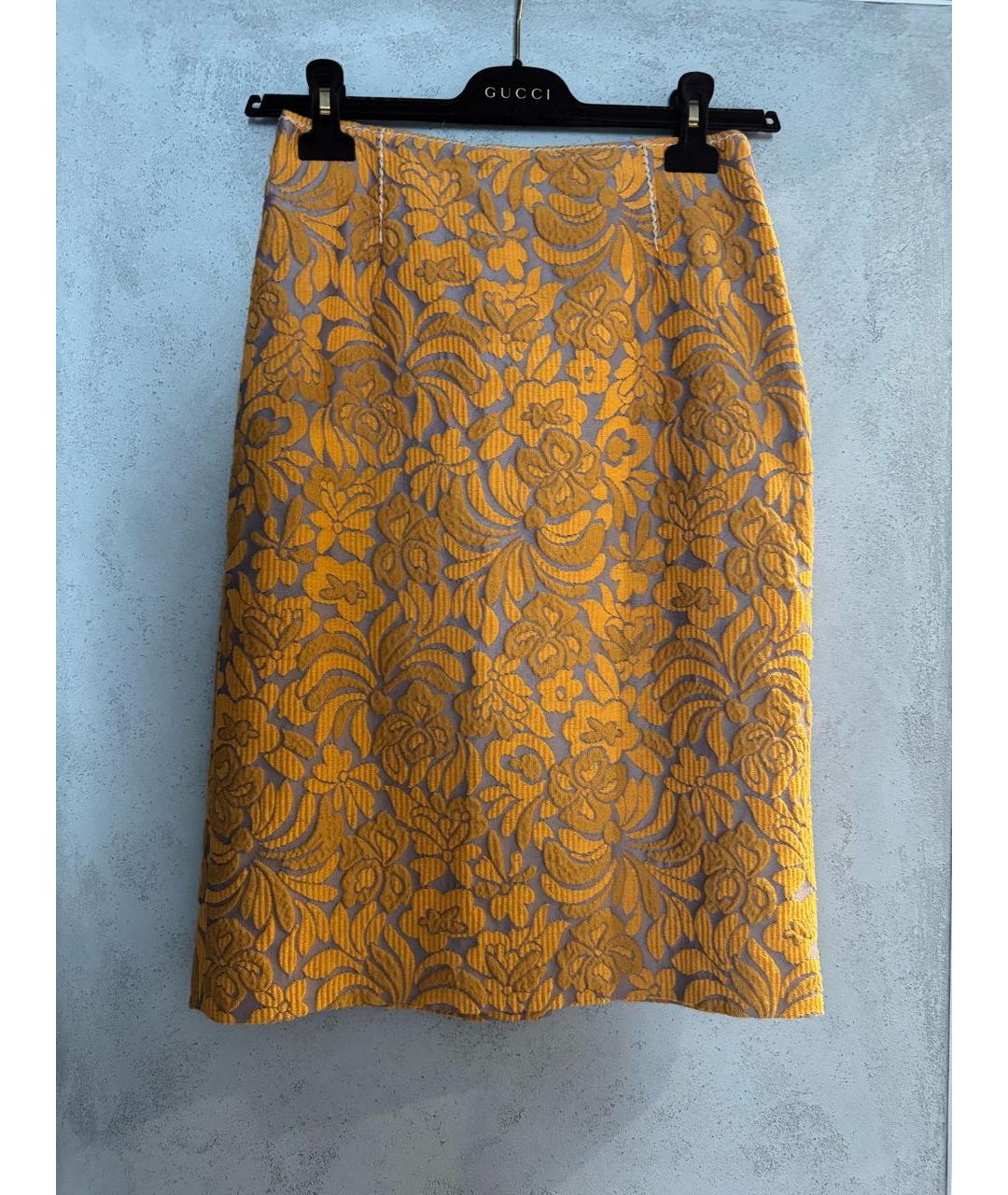 PRADA Мульти хлопковая юбка миди, фото 6