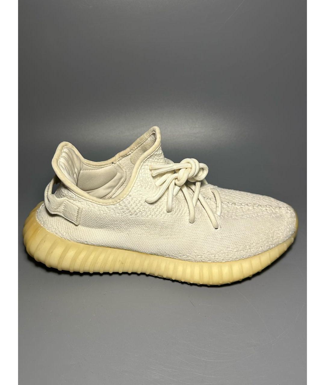ADIDAS YEEZY Белые синтетические низкие кроссовки / кеды, фото 9