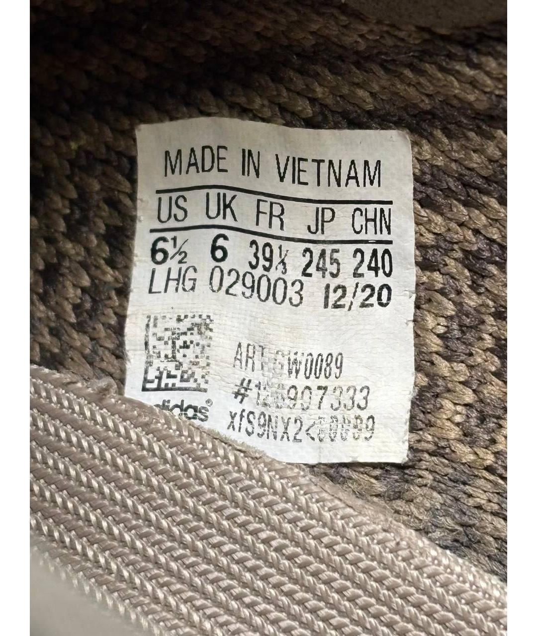 ADIDAS YEEZY Коричневые синтетические кроссовки, фото 8