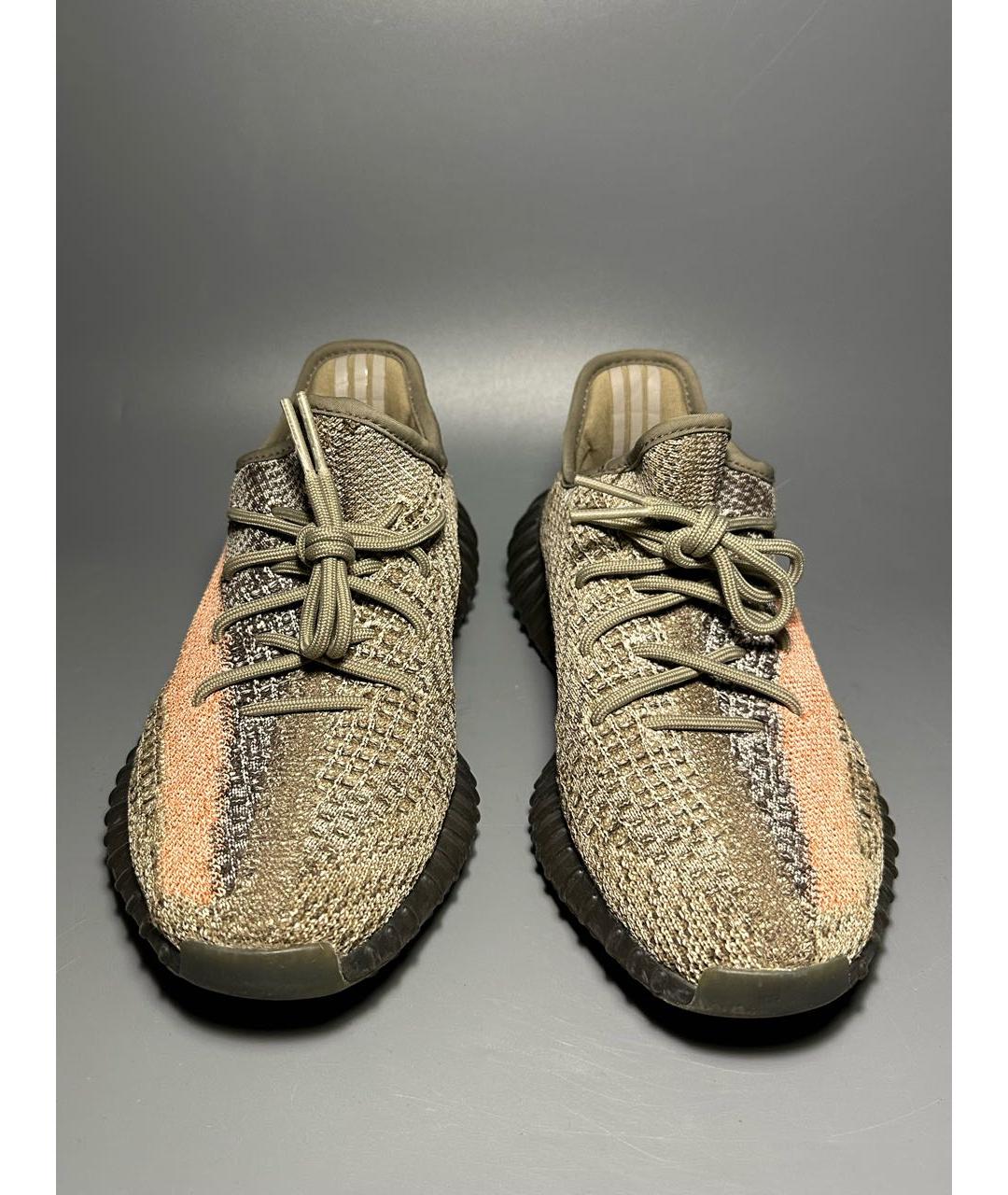 ADIDAS YEEZY Коричневые синтетические кроссовки, фото 2