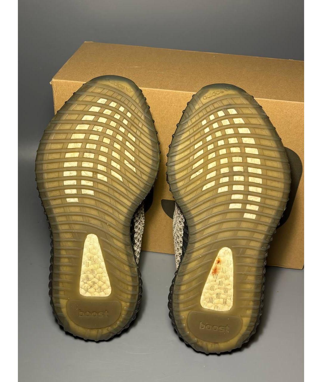 ADIDAS YEEZY Коричневые синтетические кроссовки, фото 7