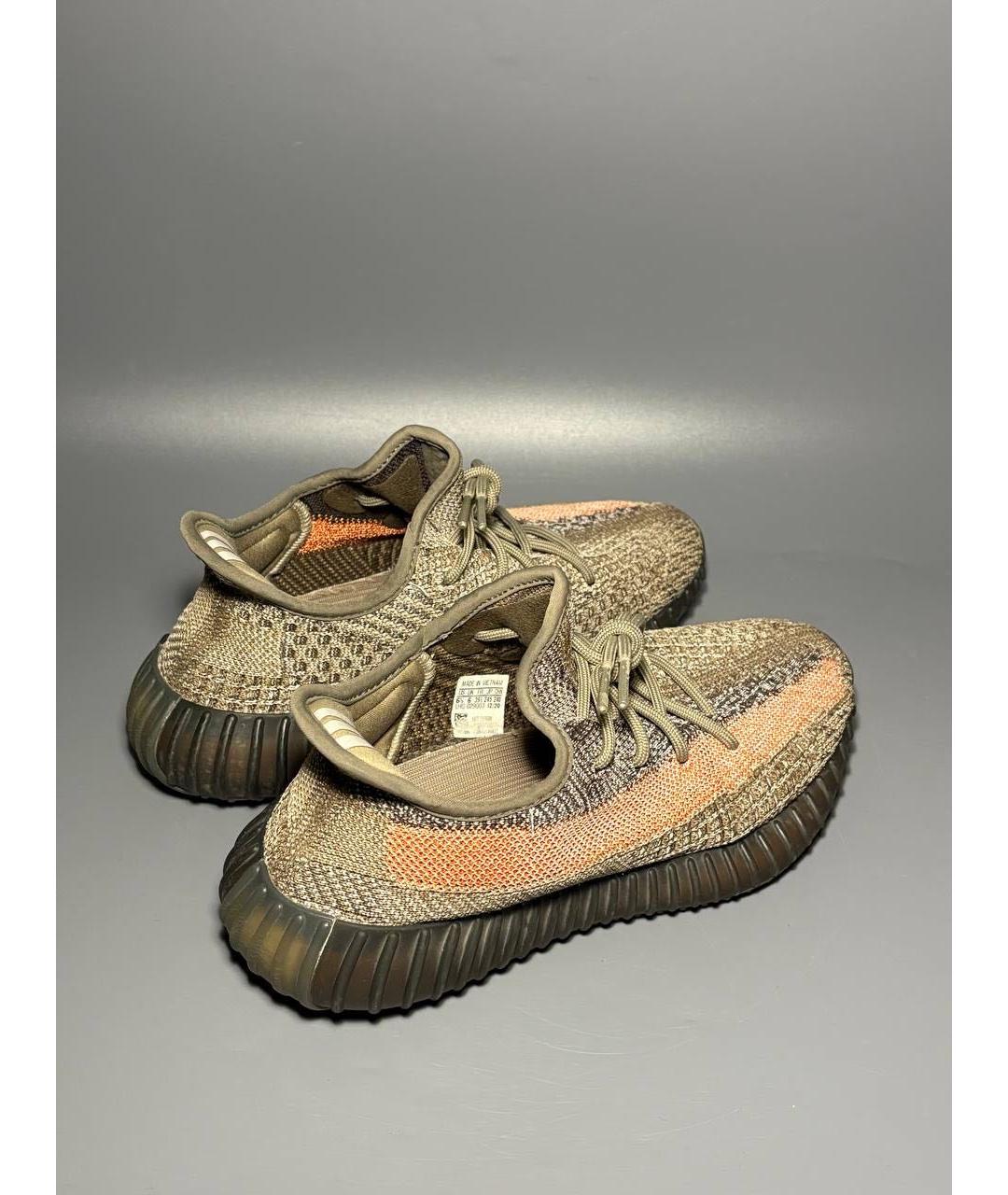 ADIDAS YEEZY Коричневые синтетические кроссовки, фото 6
