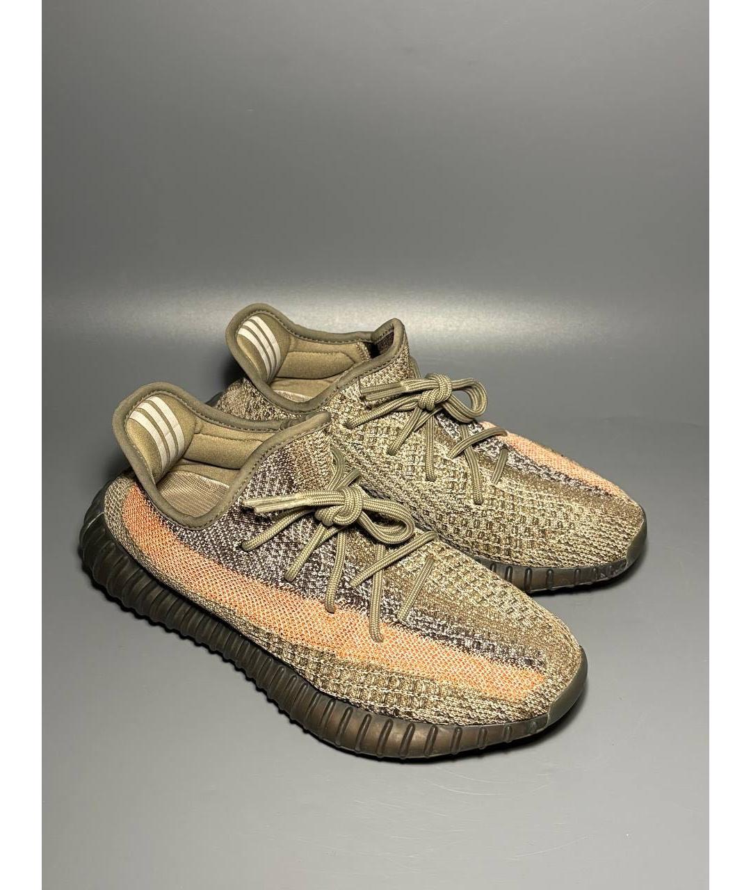 ADIDAS YEEZY Коричневые синтетические кроссовки, фото 5