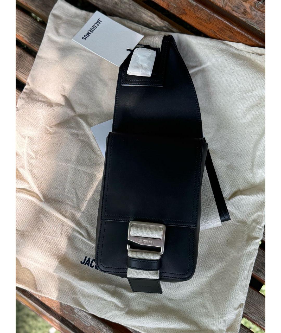 JACQUEMUS Черная сумка на плечо, фото 8