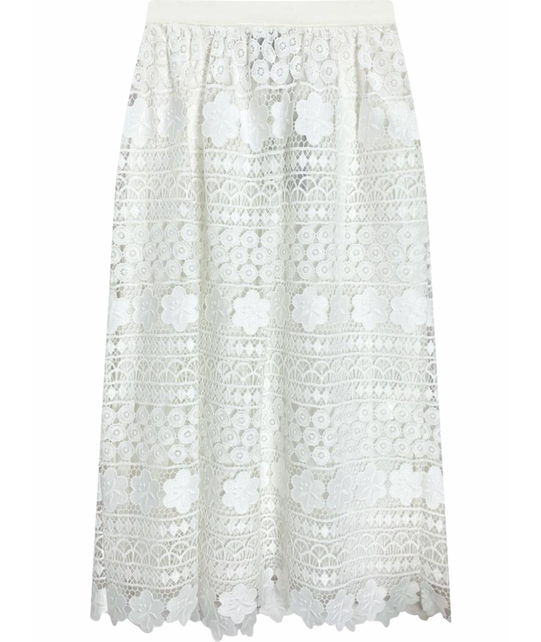 ERMANNO SCERVINO Белая вискозная юбка макси, фото 1