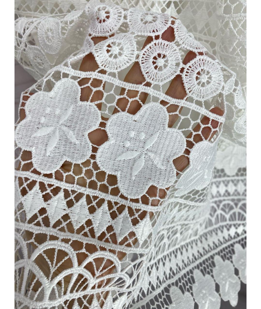 ERMANNO SCERVINO Белая вискозная юбка макси, фото 4
