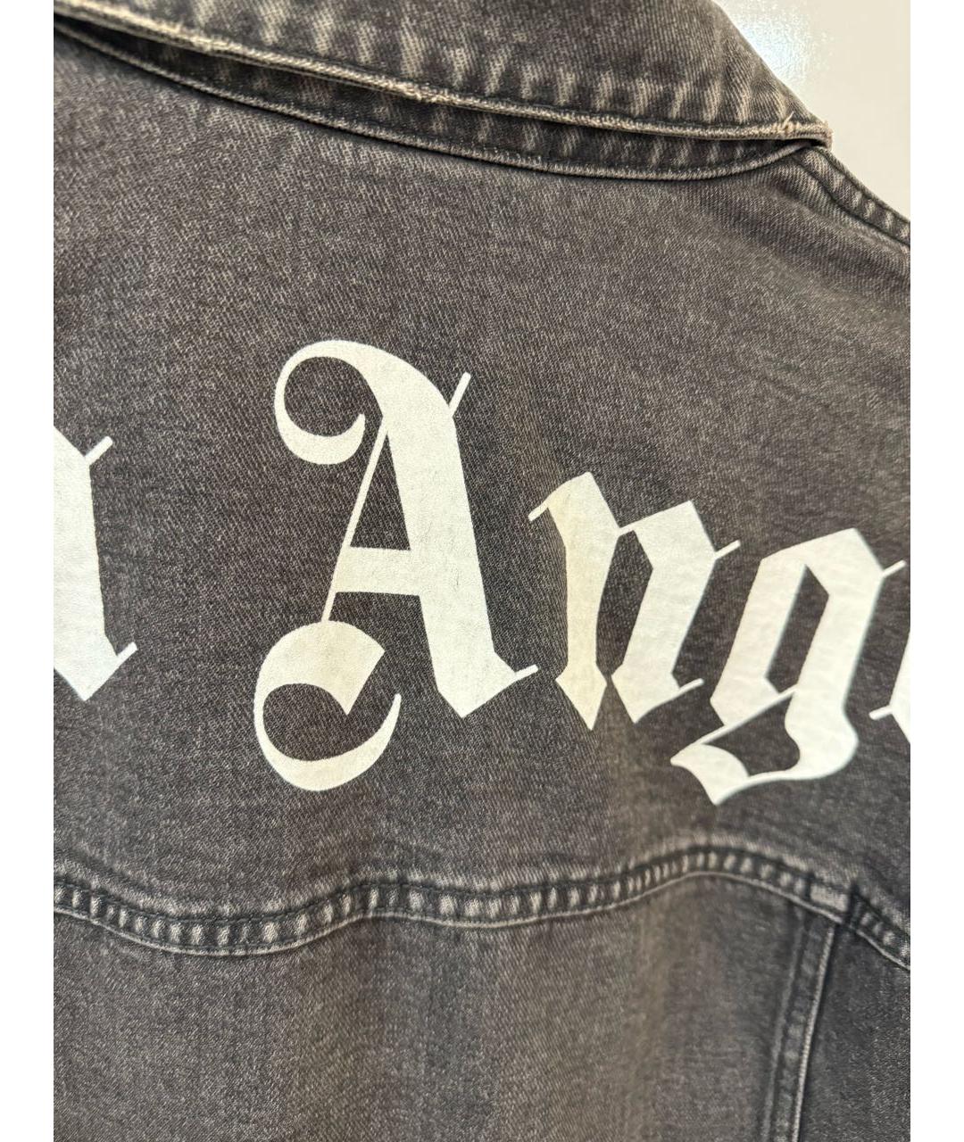 PALM ANGELS Серая деним куртка, фото 4