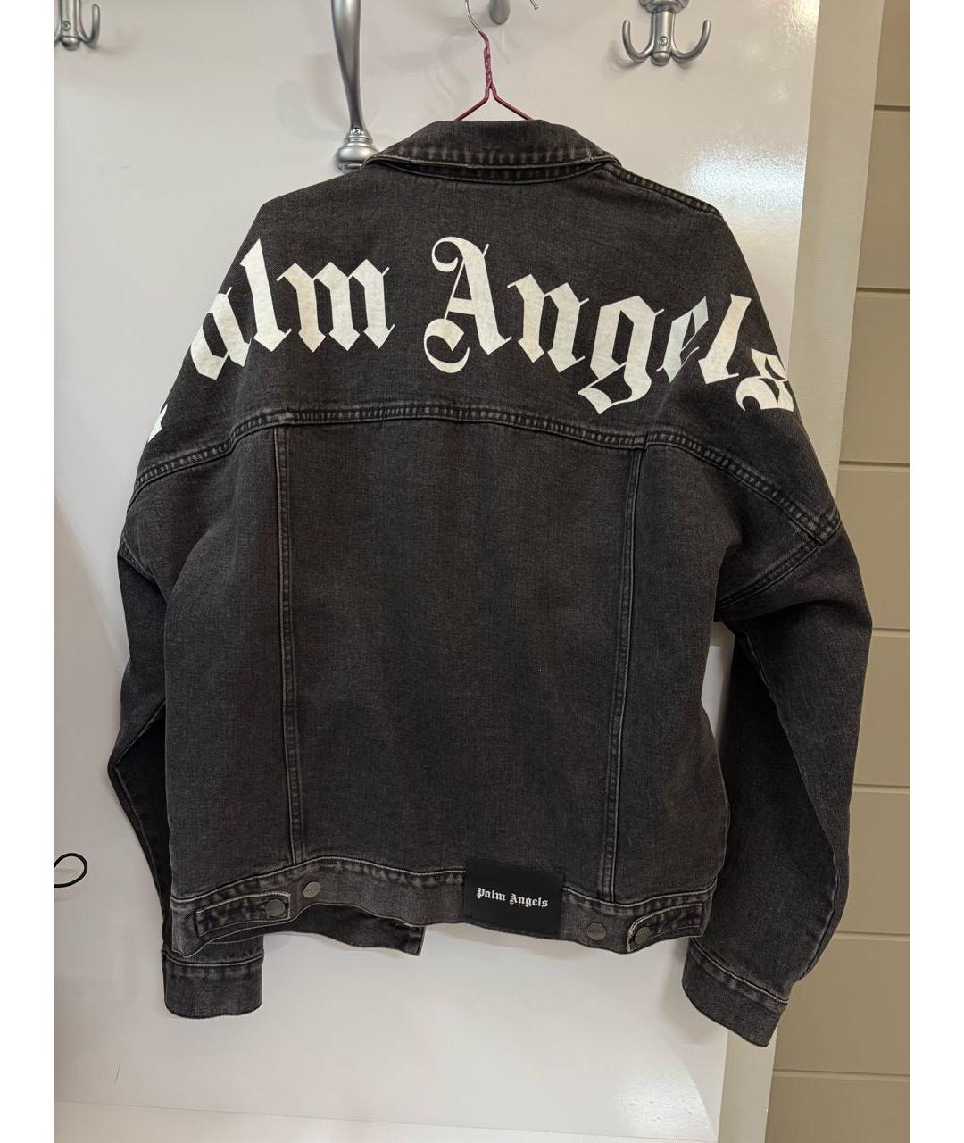 PALM ANGELS Серая деним куртка, фото 2