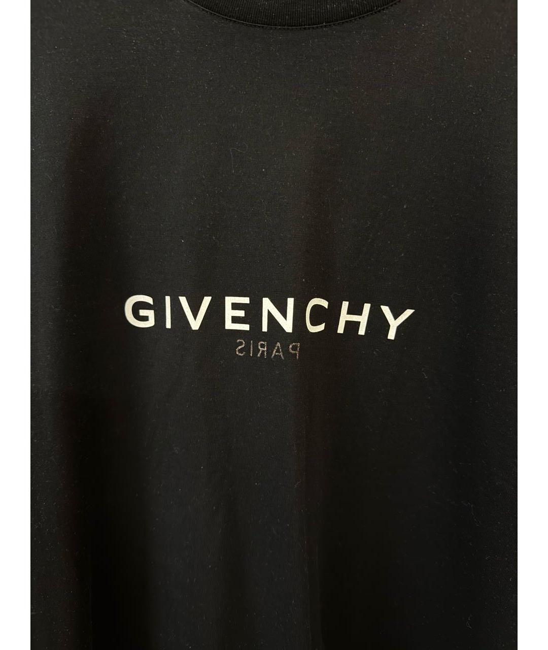 GIVENCHY Черная хлопковая футболка, фото 4