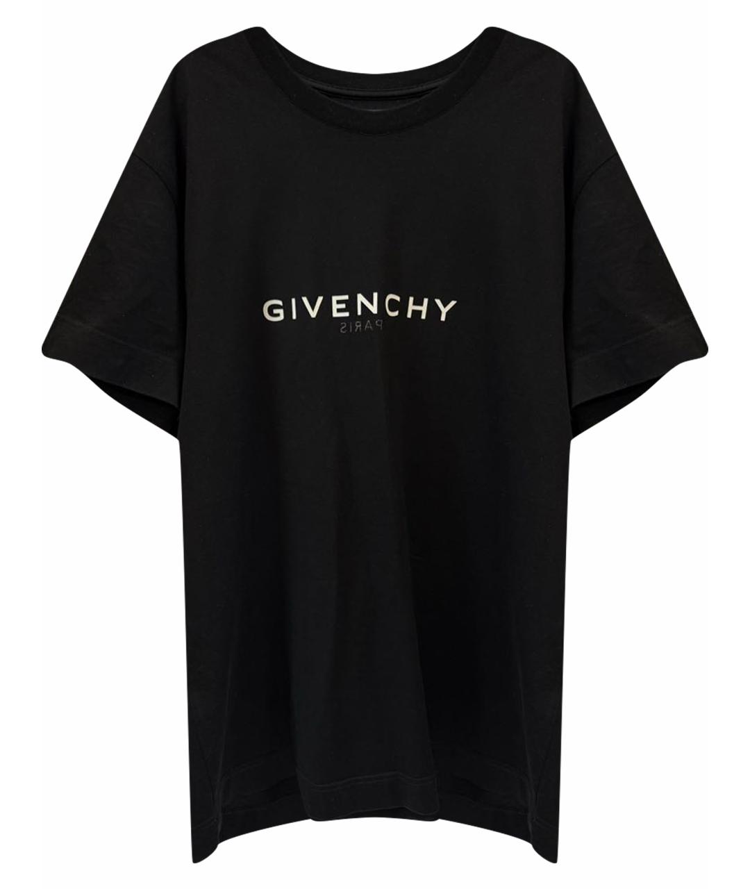 GIVENCHY Черная хлопковая футболка, фото 1