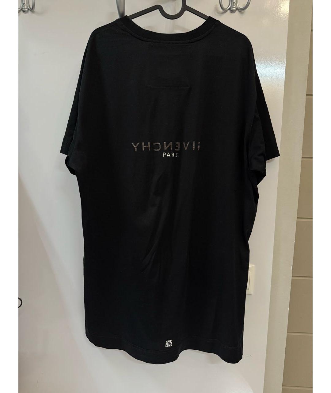 GIVENCHY Черная хлопковая футболка, фото 2
