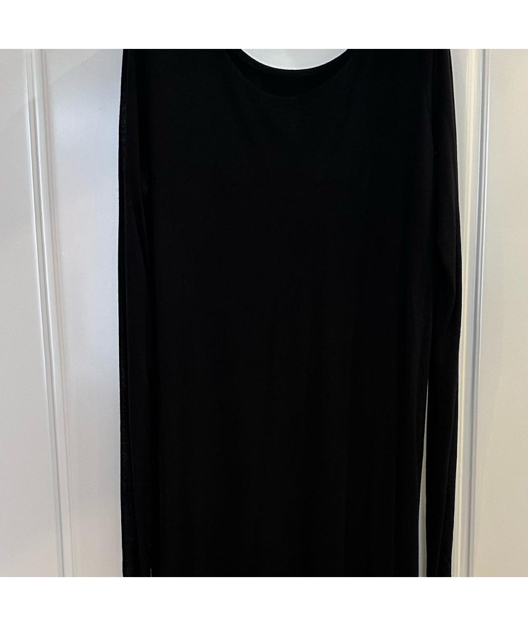 MM6 MAISON MARGIELA Черное вискозное повседневное платье, фото 4