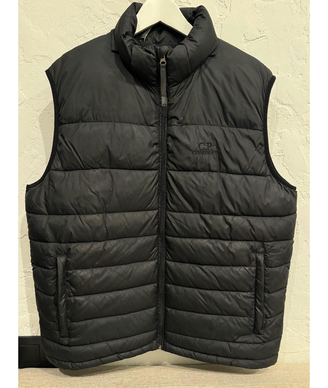 CP COMPANY Черный полиэстеровый жилет, фото 4