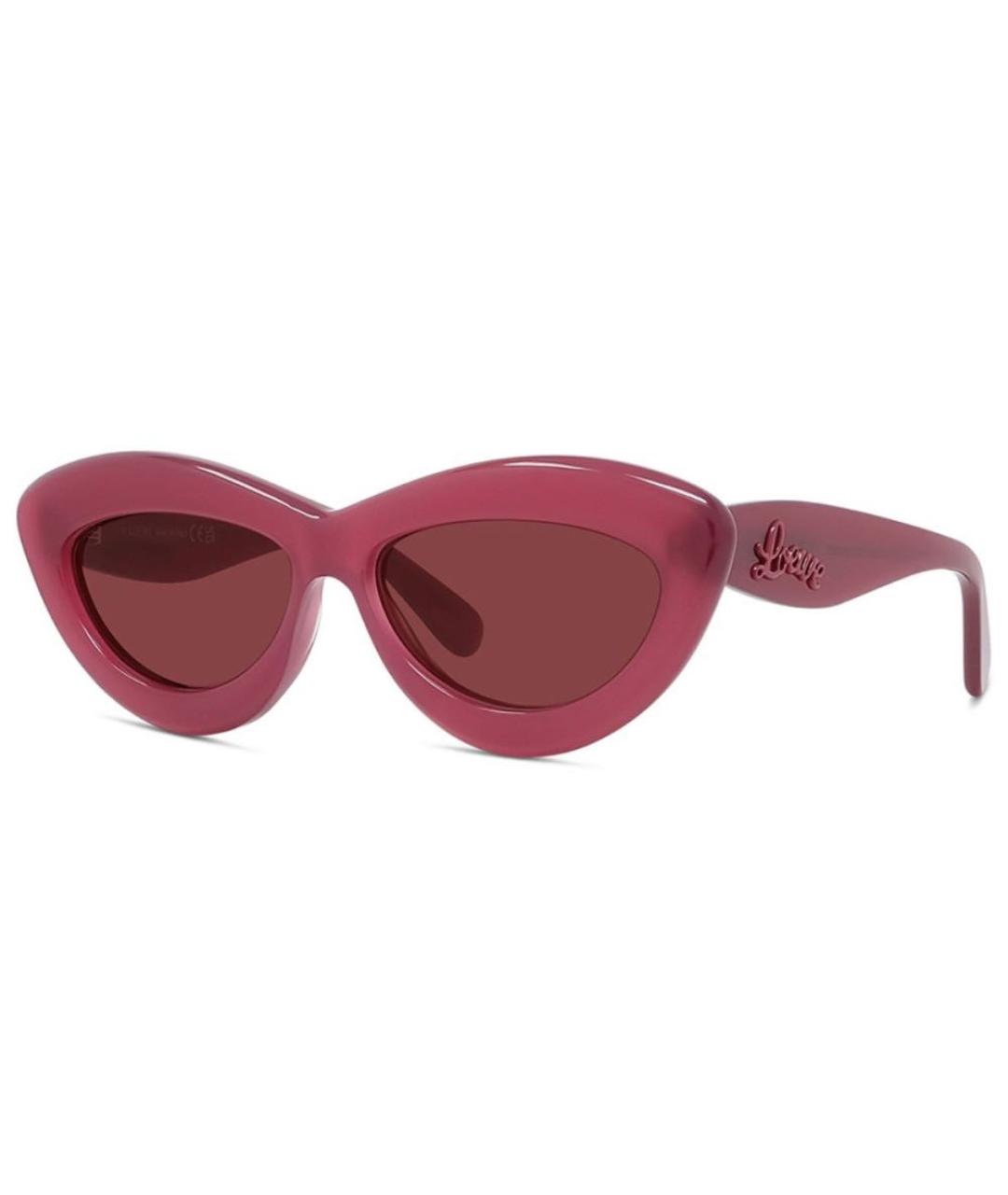 LOEWE Бордовые пластиковые солнцезащитные очки, фото 1