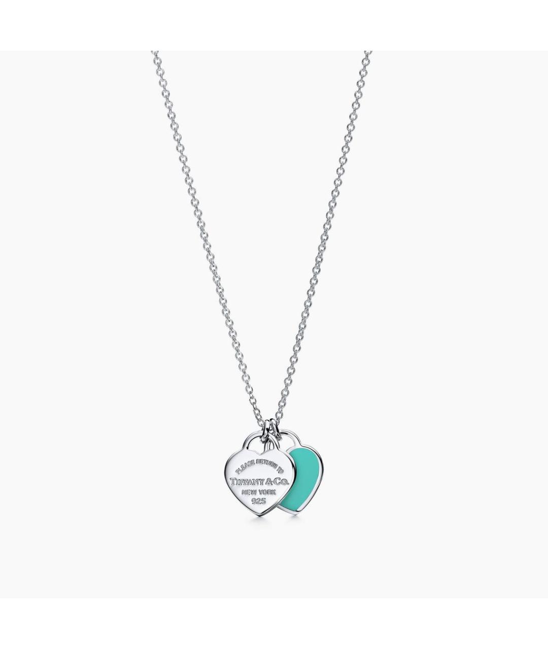 TIFFANY&CO Бирюзовая серебряная подвеска, фото 5