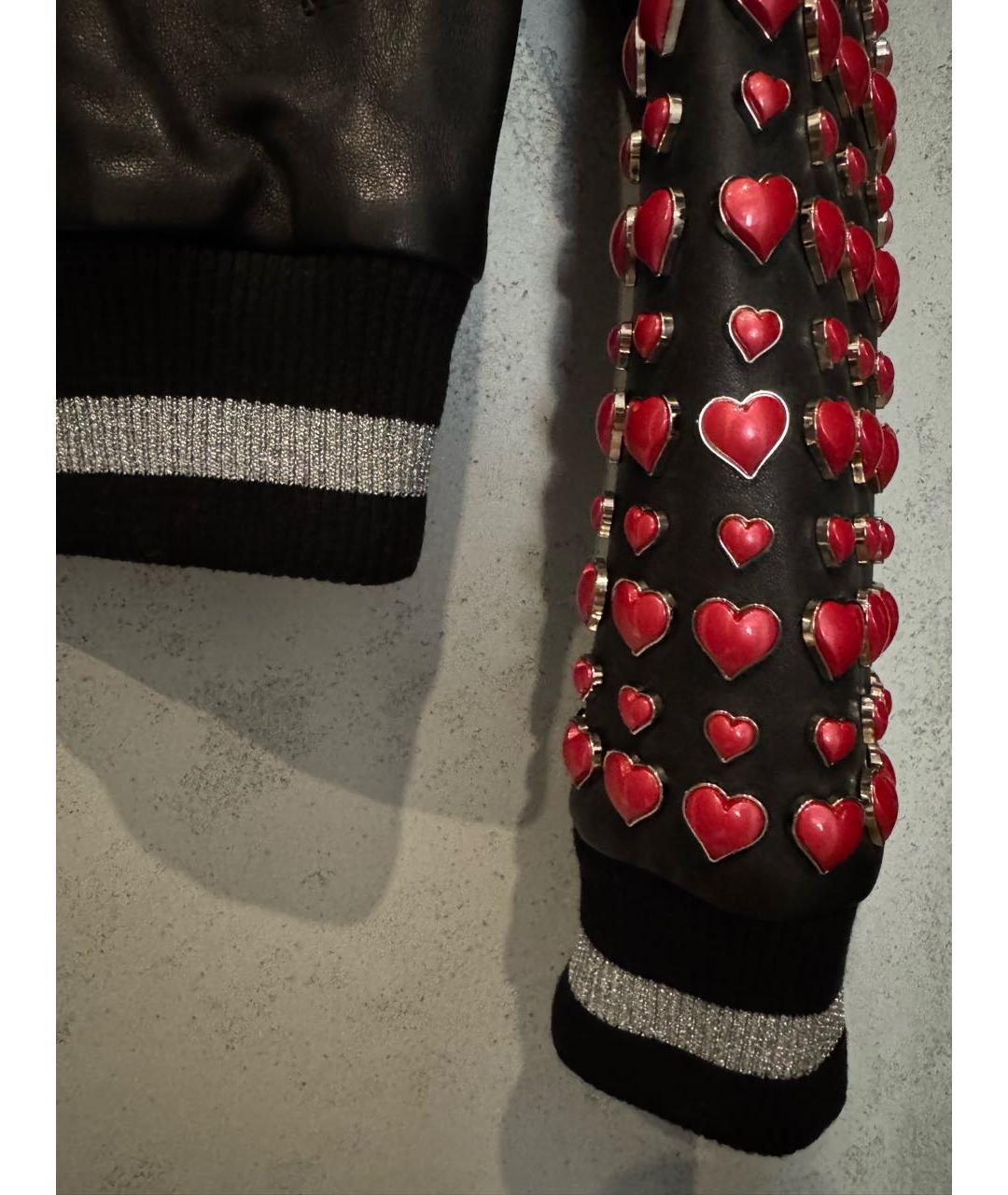 PHILIPP PLEIN Черная кожаная куртка, фото 3