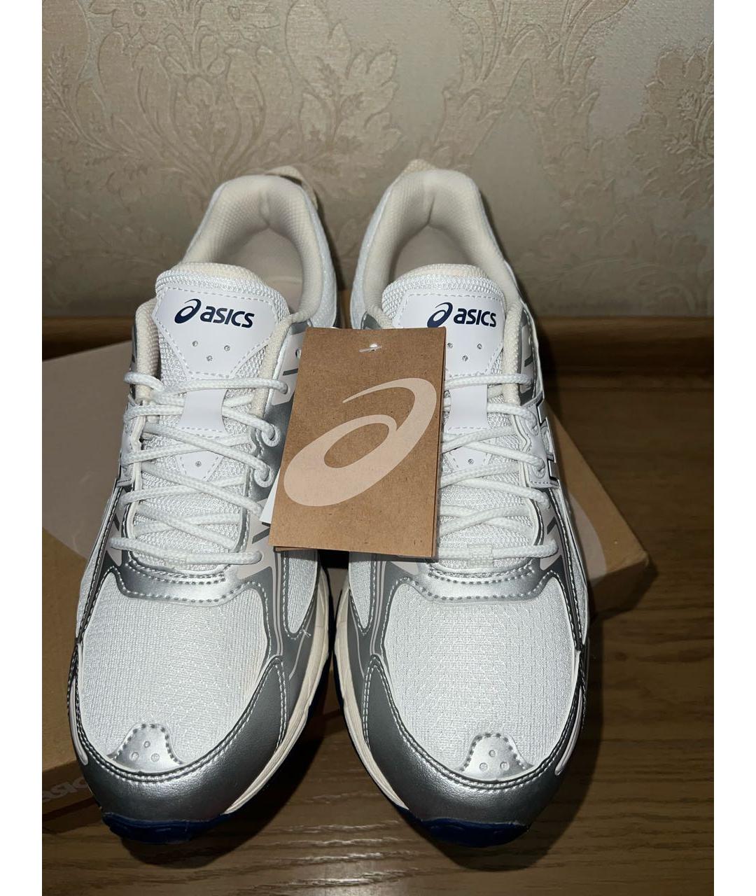 ASICS Серые кожаные кроссовки, фото 6