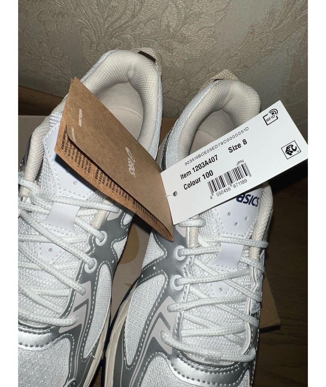ASICS Серые кожаные кроссовки, фото 8