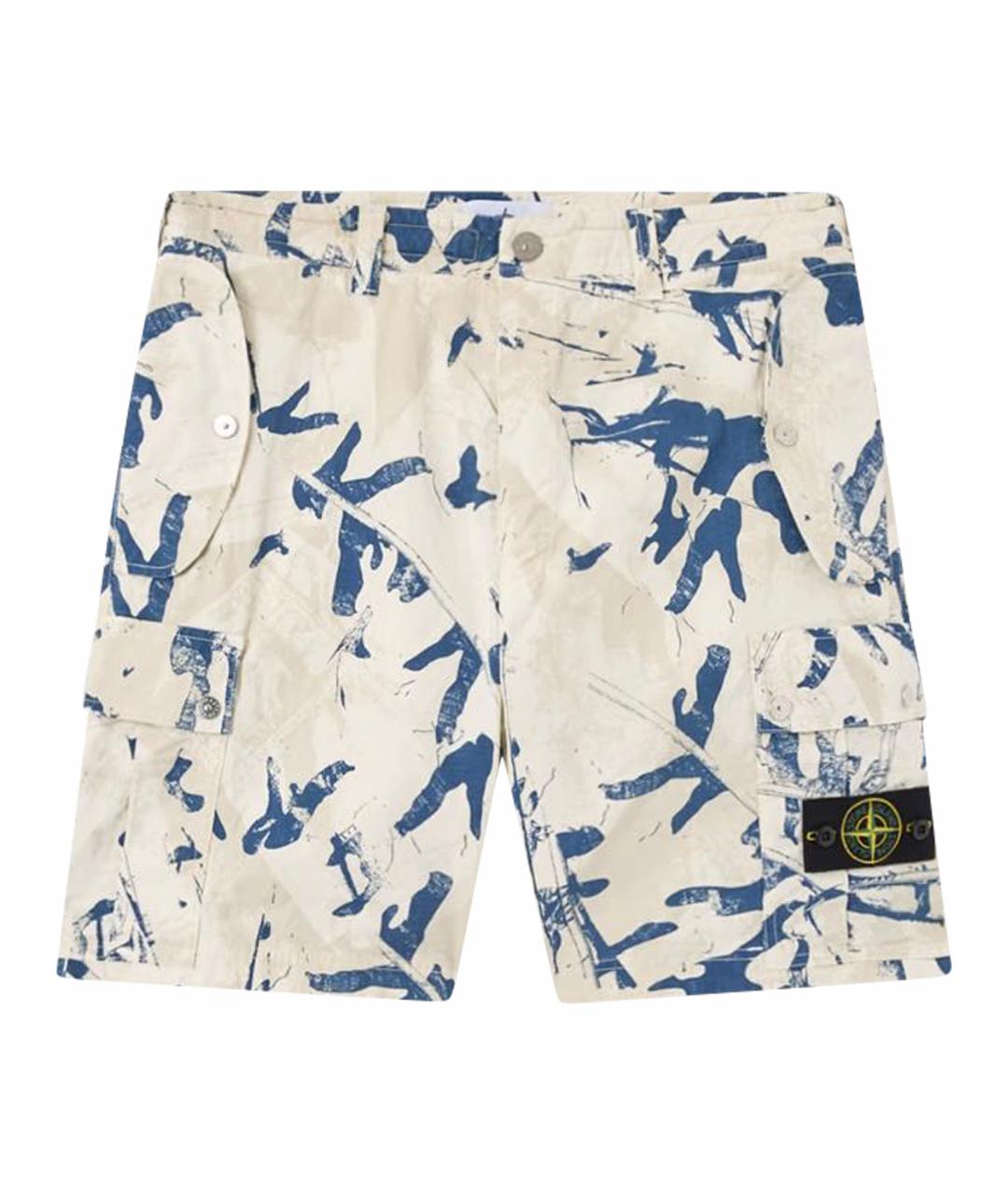 STONE ISLAND Мульти хлопковые шорты, фото 1