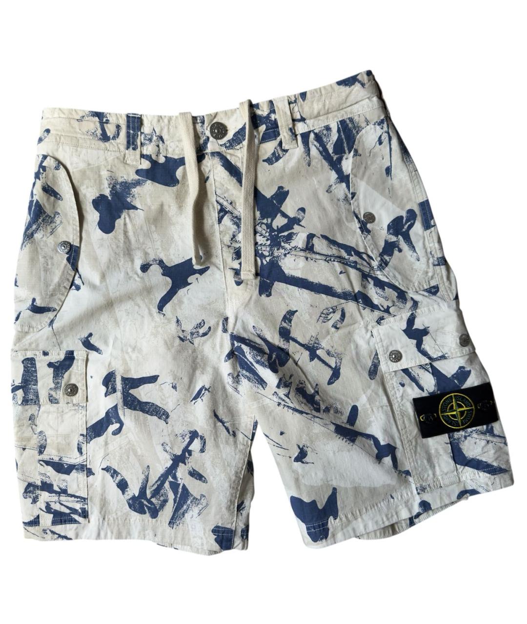 STONE ISLAND Мульти хлопковые шорты, фото 6