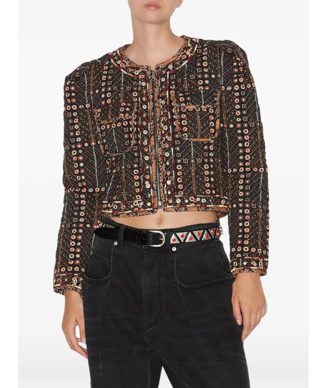 ISABEL MARANT ETOILE Коричневая вискозная куртка, фото 3