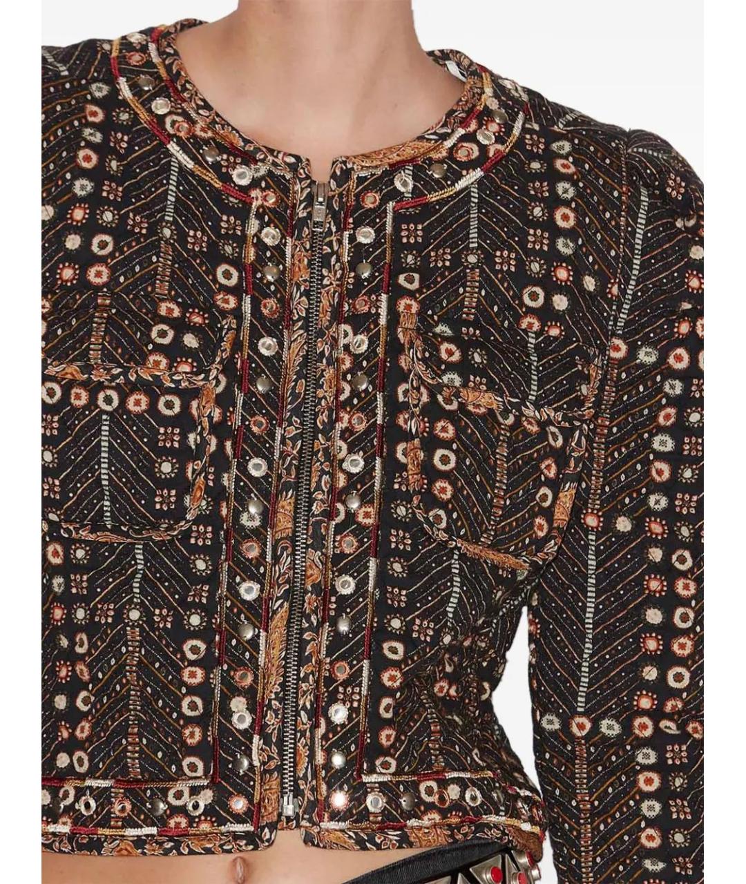 ISABEL MARANT ETOILE Коричневая вискозная куртка, фото 5