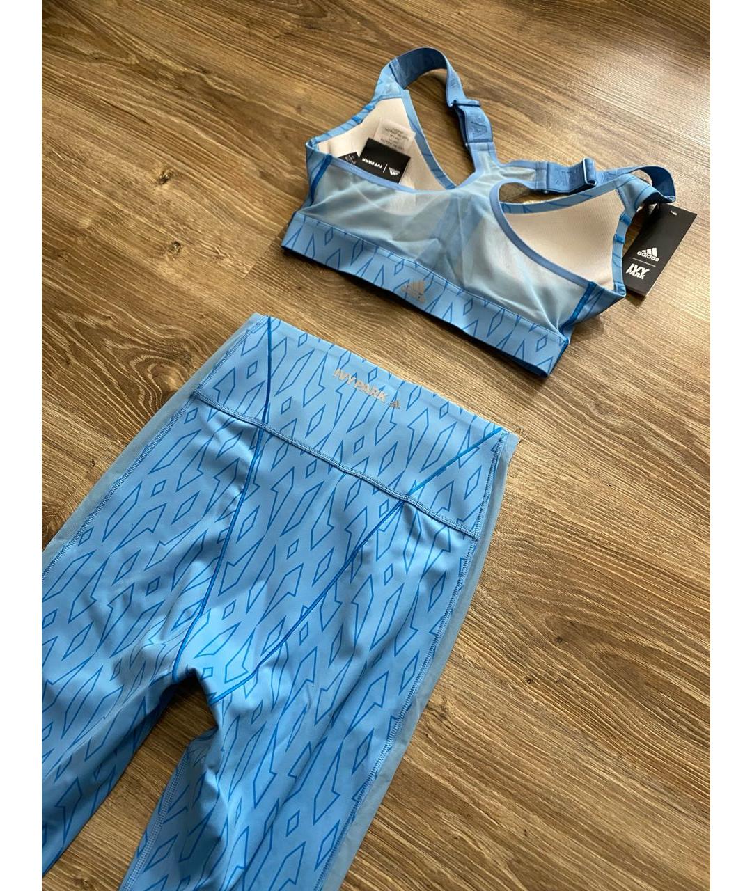 ADIDAS Голубой полиэстеровый спортивные костюмы, фото 8