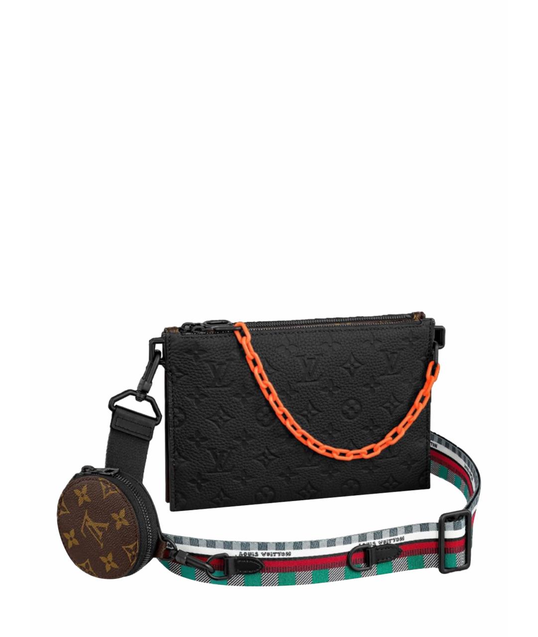 LOUIS VUITTON Коричневая кожаная сумка на плечо, фото 1