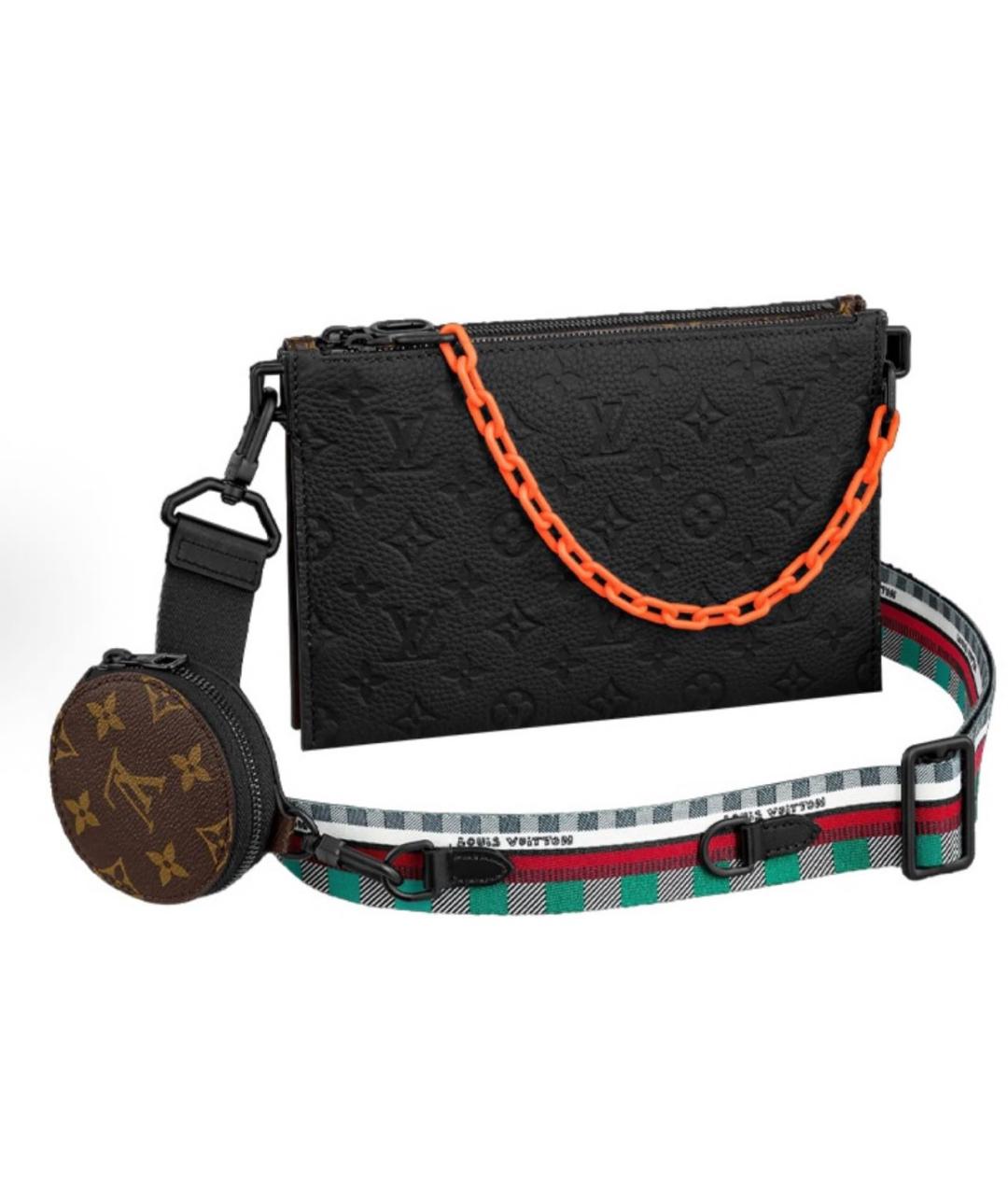 LOUIS VUITTON Коричневая кожаная сумка на плечо, фото 5