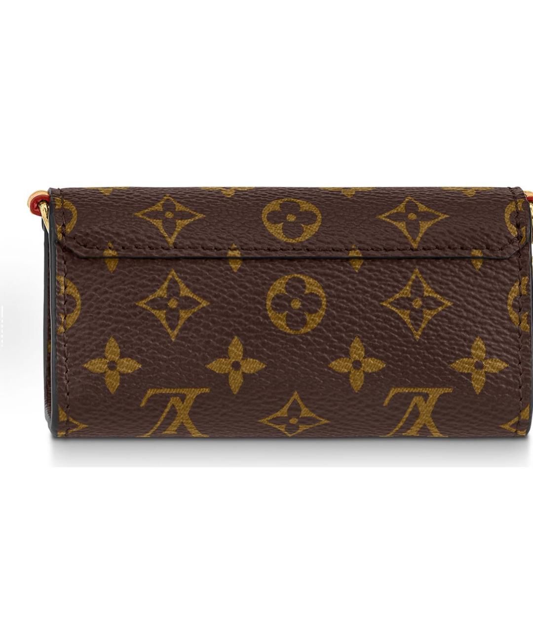 LOUIS VUITTON Коричневая кожаная сумка с короткими ручками, фото 3