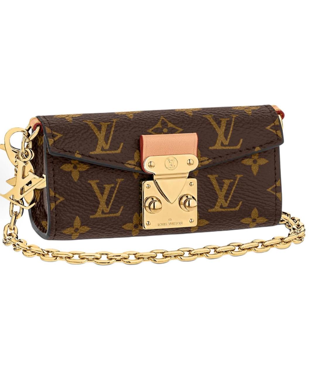LOUIS VUITTON Коричневая кожаная сумка с короткими ручками, фото 6