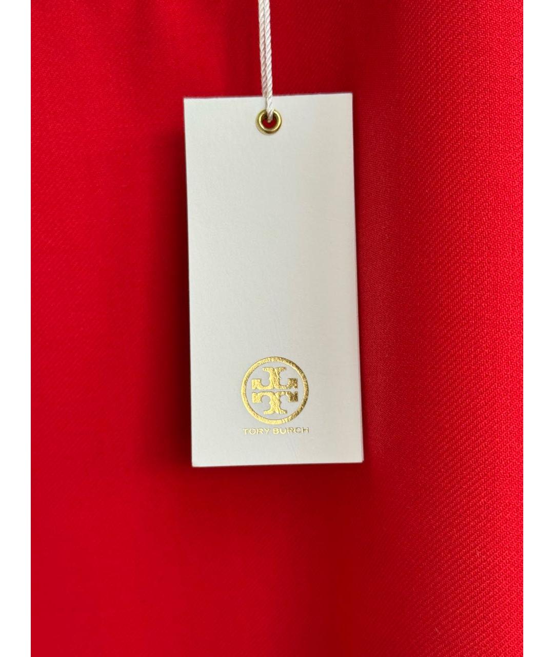 TORY BURCH Красное полиэстеровое повседневное платье, фото 6