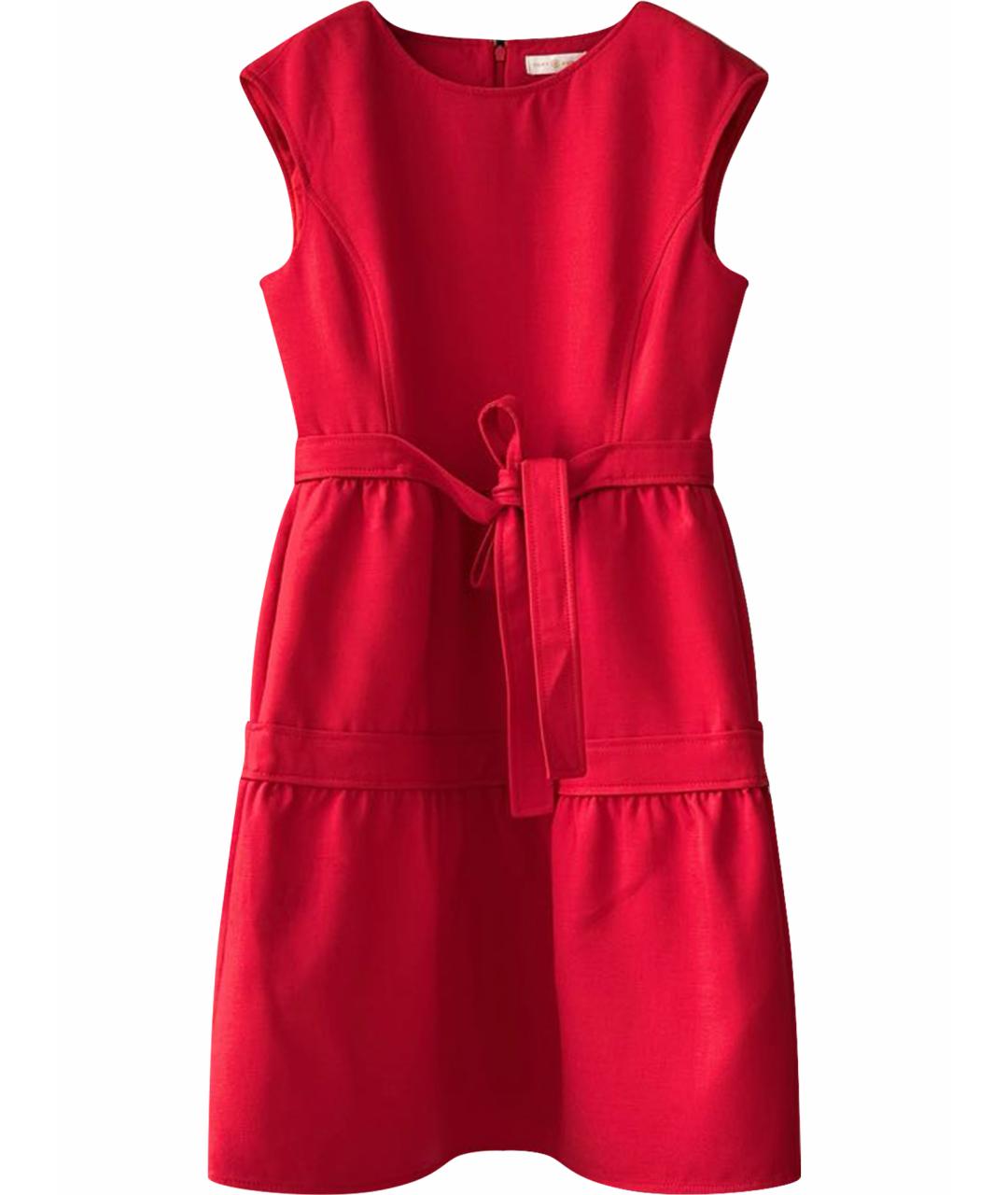 TORY BURCH Красное полиэстеровое повседневное платье, фото 1