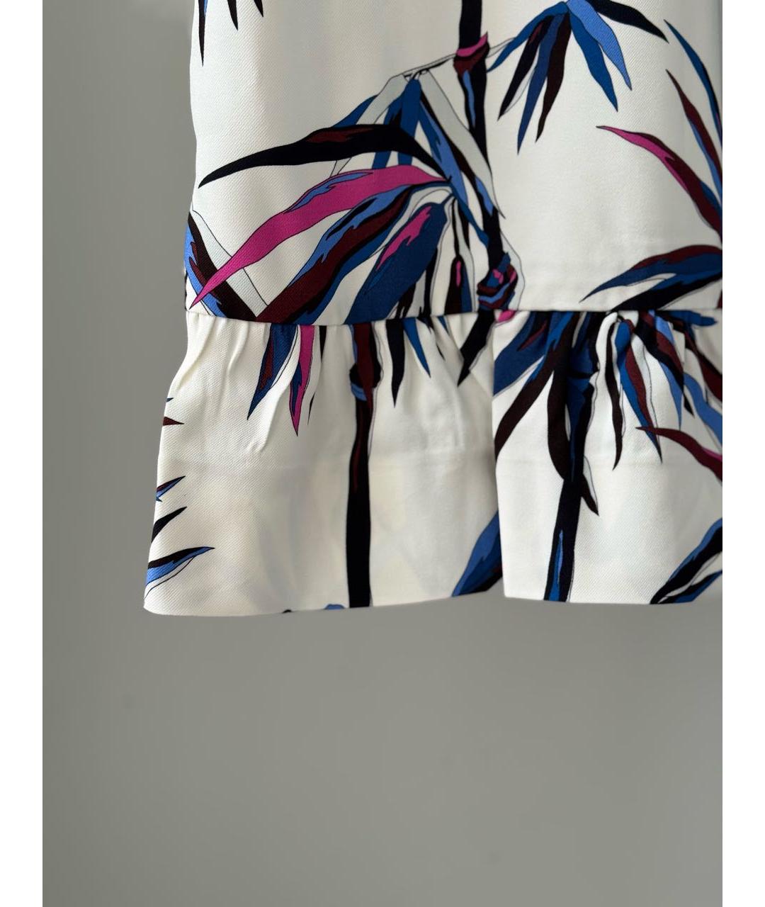 EMILIO PUCCI Белое вискозное повседневное платье, фото 3