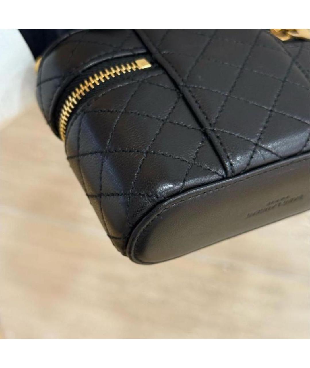 SAINT LAURENT Черная кожаная сумка через плечо, фото 6